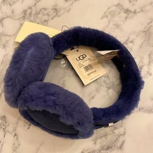 UGG sheepskin earmuffs w/ wired headphones - navy blue -all offers considered!